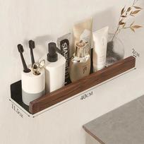 Bathroom Shelf Organizer Shower Storage Rack Solid Wood Corner Shelves Wall Mounted Toilet Shampoo Holder Kitchen Shelf Racks none