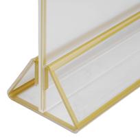 10*15cm/13*18cm/15*21cm Stovas Akrilinis Dvipusis Ženklas Skaidrus horizontal 13*18cm horizontal white