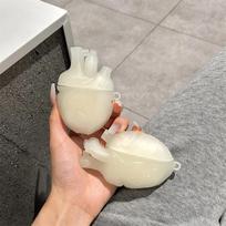 Airpods 4 dėklas 2024, 3D kūno širdies stiliaus smūgiams atsparus silikoninis ausinių dangtelis Airpod 4 dėklui Funda vyrams berniukams for airpods 1 2