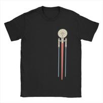 USSed Enterprise Stars Treks T Shirts Men's Cotton Vintage T-Shirts Crewneck Tees Short Sleeve Tops Gift Idea S juoda