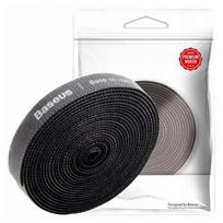 Velcro Strap, Baseus Rainbow Circle Cable Organizer Velcro Straps 3M (Black)