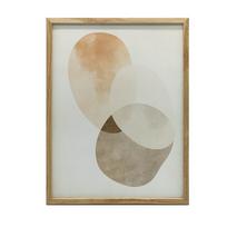 Abstrakcyjne Koła - Minimalistyczna Sztuka Abstrakcyjne Koła - Minimalistyczna Sztuka, 30X40 Cm, Rama Aluminiowa Złota, Papier Matowy 230 Gsm 36