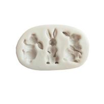 Easter Rabbit Cute Fondant Mold DIY Cake Maker Silicone Decorating Baking Tool MIT