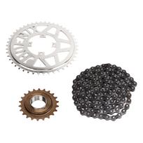 Drive Sprocket Chain Combo 410 Tooth Chain Sprocket Cog 114 Link Chain 22 Tooth Flywheel for ATV