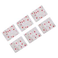 36PCS Drum Dampeners Gels Silicone Gel Pads Soft Drum Dampeners for Drums Cymbals Tone Control Red