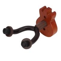 Sieninis gitaros laikiklis Buko medienos ir metalo Vintažinės rudos spalvos Gitarų kabliukas Laikiklis Boso Ukulele