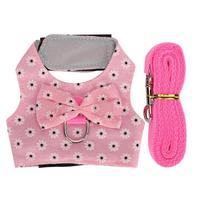 Rabbits Vest Harness with  Hamster Chest Strap Leash Small Animal AccessoriesL M gray
