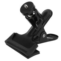 Tripod Camera Clip Holder Mount with 360 Degree Rotate Ball Head 14in Screw for Laptop black