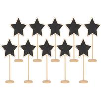10Pcs Set Chalkboard Picks Pentagram Message DIY Decoration Desktop Flower Card 130104H