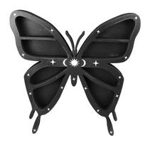 Butterfly Crystal Shelf Mechanically Carved Multipurpose Crystal Shelf Display for Candles