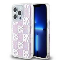 Dkny Dkhcp15Llcpepp Iphone 15 Pro6.1 Różowy/Pink Hardcase Płynny Brokat Multilogo