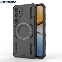 KEYSION Hollow Heat Dissipation Case for Samsung A55 5G Silicone+PC Magnetic Cooling Shockproof Phone Cover for Galaxy A55 5G for Samsung A55 5G juoda
