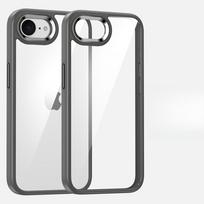 Applicable To IPhone16E Metal Lens Transparent Mobile Phone Case Apple 16e Simple Eagle-eye Anti-fall Protection Case iPhone16E/SE4