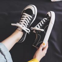 canvas shoes women ins tide spring and summer new student Korean version ulzzang board shoes hyunya wind white shoes 35 juoda