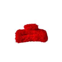 Women's Korean Simple Versatile Grab Clip Fashion Shark Clip 10.5cm Plush Square Hair Claw Clip Girl Hair Accessories