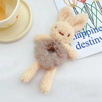 1pc Hug Bear Head, Rope, Female Cute Bear, Tie Bear Hair, Elastic Rope, Plush Hair Hoop