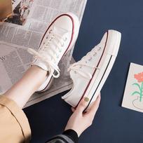 Ryan vulcanized shoes platform canvas shoes women's low-top new ins board shoes versatile student shoes 35 balta