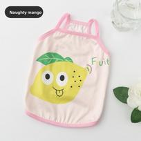 Cat Clothes Summer Through Pet Sling Vest Pet Clothing Dog Puppy Summer Sling Vest S yellow