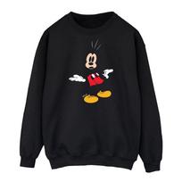 Disney Mens Mickey Mouse Surprised Sweatshirt XL juoda