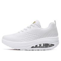 ****** and autumn rocking shoes women's platform s**t sole comfortable middle-aged and elderly mother shoes old ******* cloth shoes white sneakers 35 balta