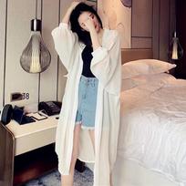 Women's Summer Batwing Sleeve Sun Protection Cardigan Jacket One Size balta