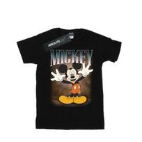 Disney Mens Mickey Mouse Tongue Montage T-Shirt M juoda