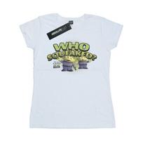 Disney Womens/Ladies Toy Story Who Squeaked? Cotton T-Shirt L balta
