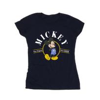Disney Womens/Ladies Mickey Mouse True Original Cotton T-Shirt L tamsiai mėlyna spalva