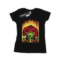 Marvel Womens/Ladies Who Is The Red Hulk Cotton T-Shirt XL juoda