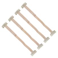 4pcs Face Lift Bands with Clip Women Adjustable Elastic Face Lifting Strap Patch for Hair White white