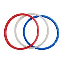 3 vnt. silikoniniai sandarinimo žiedai 3qt 5qt 6qt 8qt slėginės viryklės priedams A white