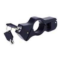 Motorcycle Handlebar Lock High Strength Aluminium Alloy -Theft Throttle Lock For Scooters Motorcycles And Atvs Heavy Duty Vehicle Security One Size black