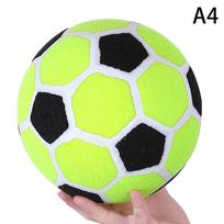 1 vnt. lipnus futbolo kamuolys kojų spardymui, smiginio žaidimams, futbolo smiginis, veltinis futbolo kamuolys, lauko pripučiamam futbolo taikiniui yellow