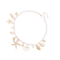 Multifuntional Shell Pendant Necklace Beaded Necklace Fashionable Clavicle Chain Necklace Perfect for Various Occasion 1