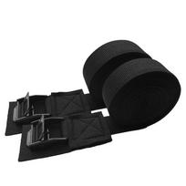 2x 9.8ft Car Roof Rack Luggage Kayak Surfboard Cam Buckle Lashing Tie Down Strap black