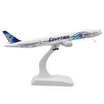 1/400 mastelio statinis žaislinis lėktuvas, lietas iš metalo lydinio, simuliacinis Egyptair B777 keleivinio lėktuvo modelis, namų puošybos eksponatas