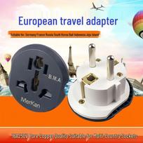 Chunky Pin Multi-Standard Converter Plug: German, European, Thai, Korean, Vietnamese, French, and Bali Standards Compatible.