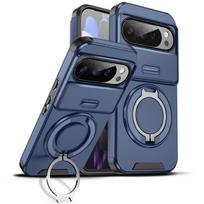 Atsparus smūgiams sunkus dėklas Google Pixel 10 Pro XL 9A 9 8 7 8A Pixel10 Pixel9 laikikliu galinis dangtelis Google Pixel 7 Pro mėlyna