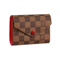 Louis Vuitton Victorine Wallet Brown Damier Ebene Canvas Women Wallets N41659 Box(Basic Set+Box) brown
