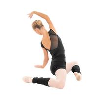 Decathlon Girls' Ballet Dance Leg Warmers One Size juoda