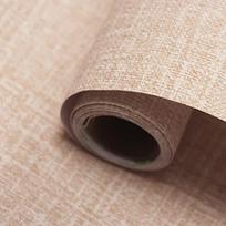 Žolės pluošto lipni sienų danga Lino lipni sienų danga Vandeniui atspari nuimama kontaktinė plėvelė spintelėms, stalviršiams 1mx40cm brown