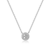 Sterling Silver Pendant Women Choker Necklace 2024 Anniversary Wedding Party Luxury Fine Jewels sidabras