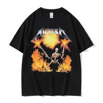 Autizmo Skeletas Mėmė Marškinėliai Žmogaus Vyriški Drabužiai marškinėliai Unisex Vintažiniai Hip Hop Vyrai Moterys Streetwear Marškinėliai Trumpomis Rankovėmis S juoda