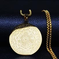Trendy Seven Archangels Solomon Pendant Necklace 60CM