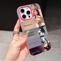 Ariana Grande Jelly Double layer Rose Red Mobile Phone Case for iPhone 17 16 15 14 13 12 11 Air Pro Max Plus Protective iPhone 13