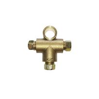 1Pcs 3 Way Tee Piece Brake Clutch T 3/16   Pipe Metric M10 Pipe Connector Female Tee Brake Hose Union Nut 10Mm X 1Mm