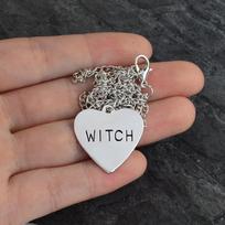 Witch Necklace Creative Love Witch Halloween Necklace