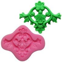 Naujos gėlės rotango nėrinių formos 3D silikoninės torto formos fondant torto įrankiai, skirti cupcake green