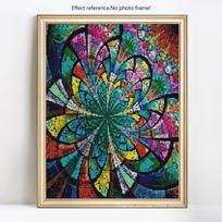 Deimantinis paveikslas Mandala Deimantinis siuvinėjimas Visas ekranas Gėlės Deimantas 20X30 black