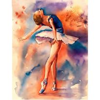 Diamond Painting Ballet Dancer Cross Stitch Diamond Mosaic Rhinestones Painting Girl 20X30CM